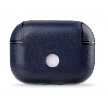 Evelatus Apple AirPods Pro Leder-Schutzhülle Dunkelblau