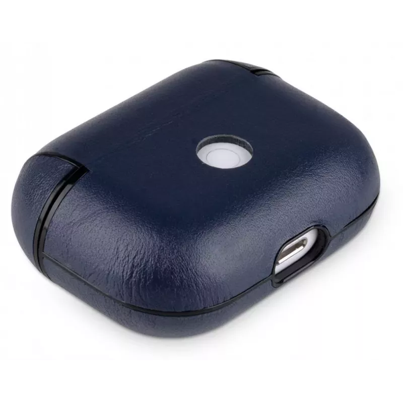 Evelatus Apple AirPods Pro Leder-Schutzhülle Dunkelblau