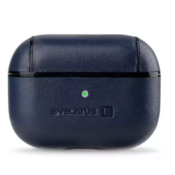 Evelatus Apple AirPods Pro Leder-Schutzhülle Dunkelblau