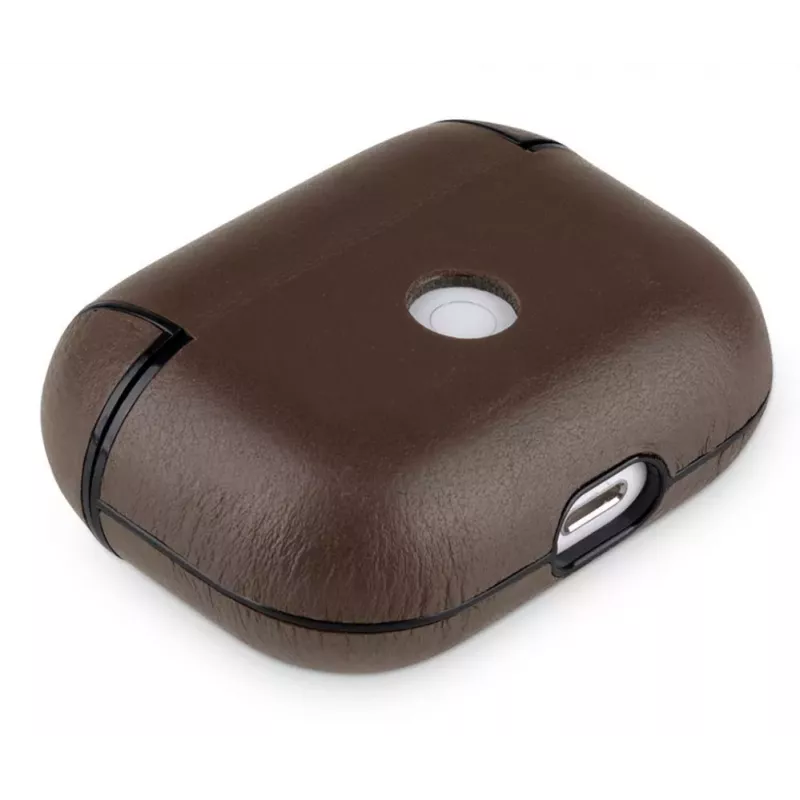 Evelatus Apple AirPods Pro Leder-Schutzhülle Braun