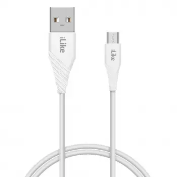 iLike Ladekabel für MicroUSB ICM01 Weiß