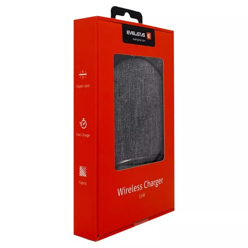 Evelatus Wireless Desk Charger EWC04 Fabric - 10W Qi-Ladepad