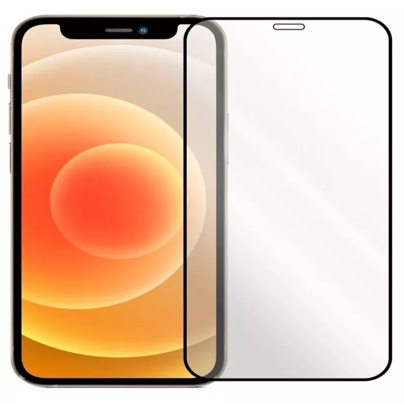 EVELATUS Apple iPhone 12/12 Pro 6,1 inch 2.5D Full Cover Japan Glue Glas Anti-Statischer Displayschutz