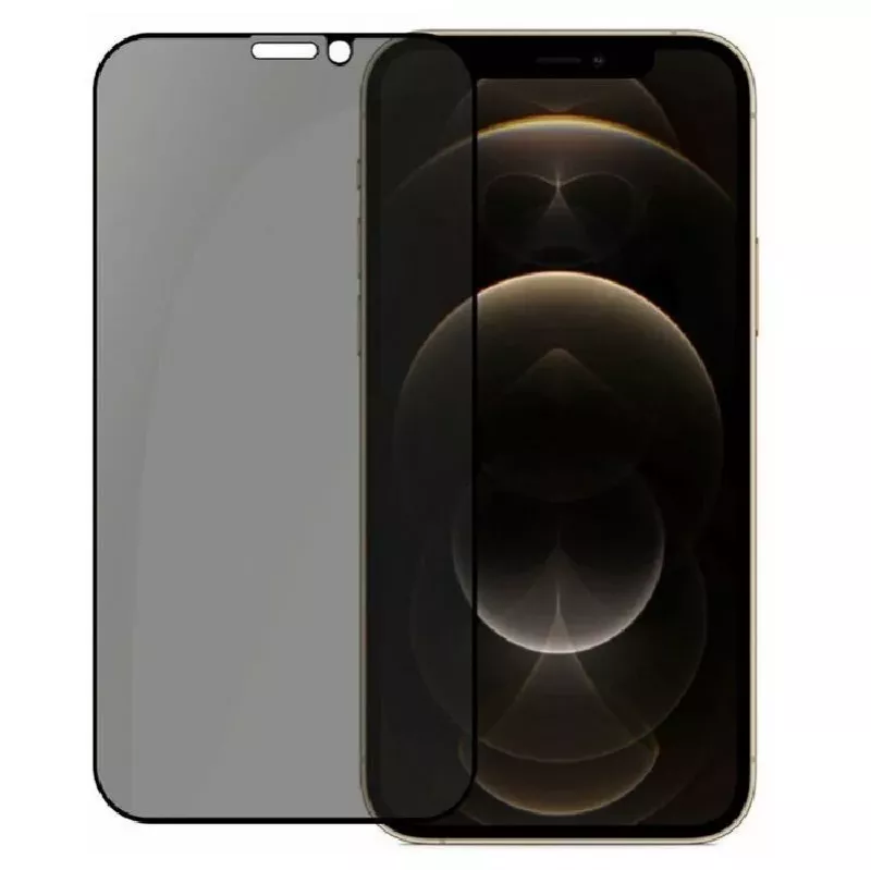 Evelatus Apple iPhone 12/12 Pro 6,1 inch Privacy 2.5D Silk Full Cover Japan Glue Anti-Static Screen Protector