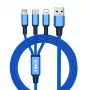 iLike Ladekabel 3 in 1 CCI02 Blau