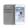 iLike Universal Magnet Case für 5,5-5,7 Zoll Smartphones, Flip Wallet mit Kartenfächern und Standfuß, Gold