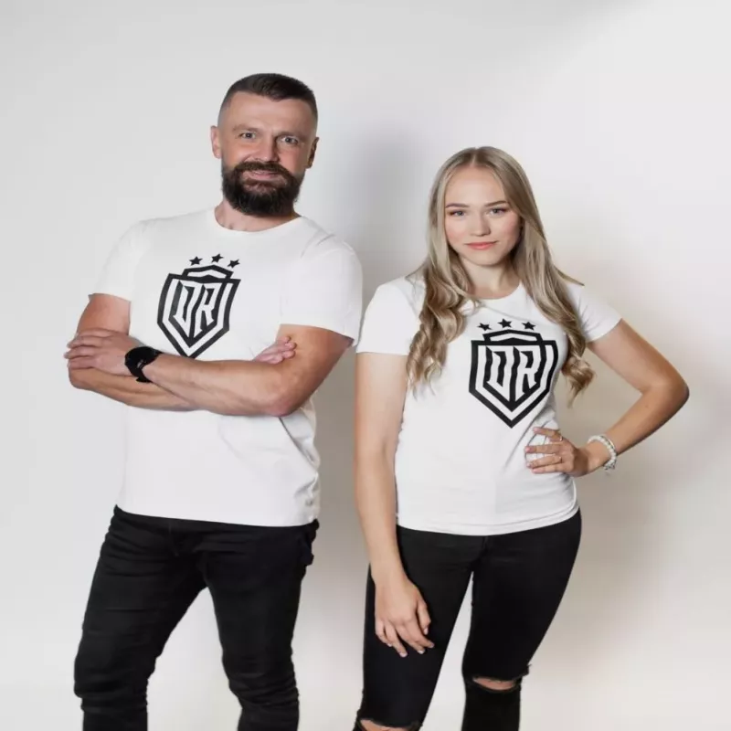 Dinamo Herren-T-Shirt «DINAMO» mit schwarzem Druck XXL Weiß