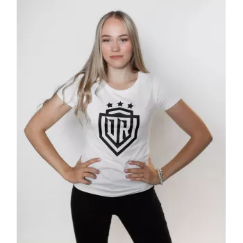 Dinamo Women's T-Shirt DINAMO mit schwarzem Print XS Weiß