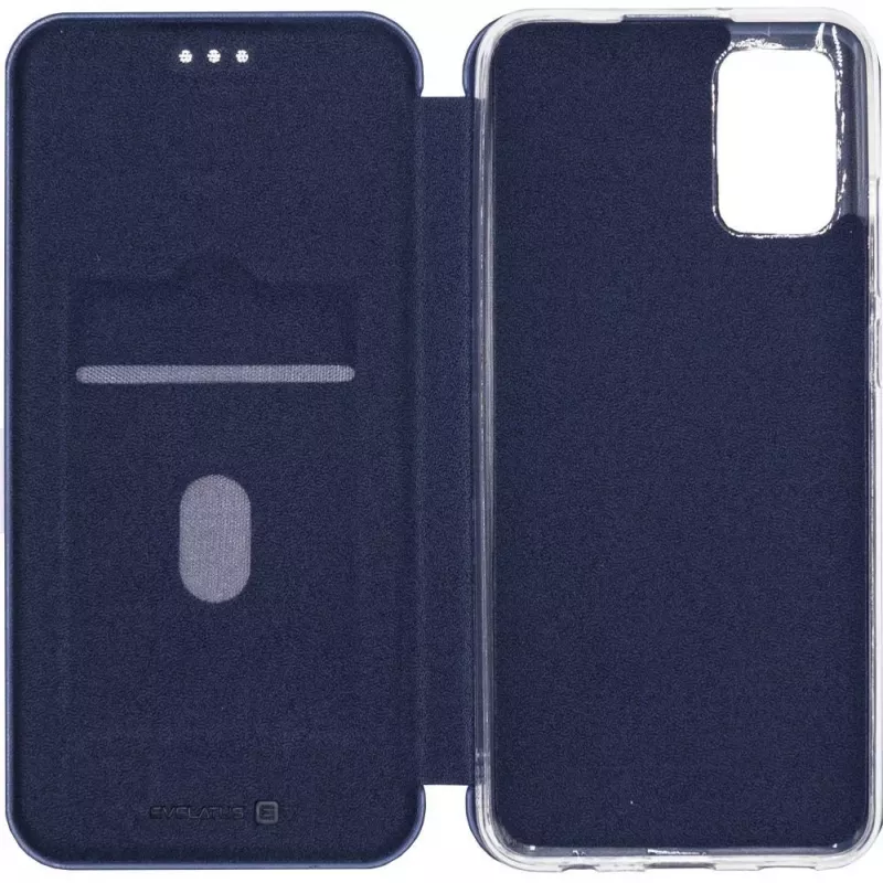 Evelatus Book Case für Xiaomi Redmi 9T, Redmi Note 9 4G, Poco M3 - Mitternachtsblau