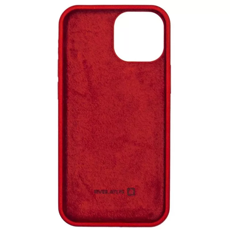 Evelatus Apple iPhone 13 Mini Premium Soft Touch Silikonhülle Karminrot