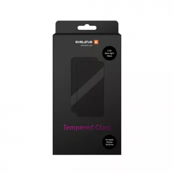 Evelatus Apple iPhone 12/12 Pro 0.33mm Flat Clear Tempered Glass Screen Protector with Japan Glue Anti-Static