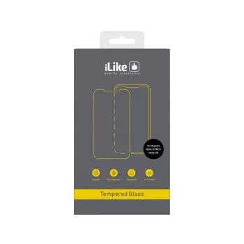 iLike Displayschutzfolie für Xiaomi Redmi Note 9 Pro/9S, 0,33 mm Flach klar gehärtetes Glas