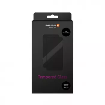 Evelatus Apple iPhone 12/12 Pro Privacy 2.5D Silk Full Cover Japan Glue Anti-Static Black