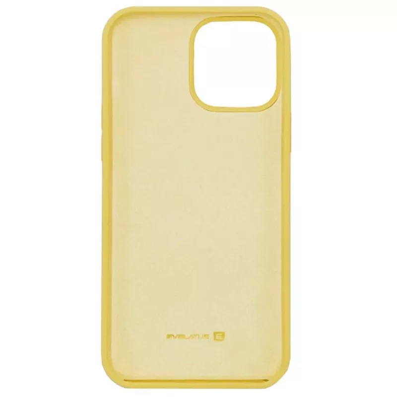 Evelatus Apple iPhone 12 Pro Max Premium Soft Touch Silicone Case Gelb