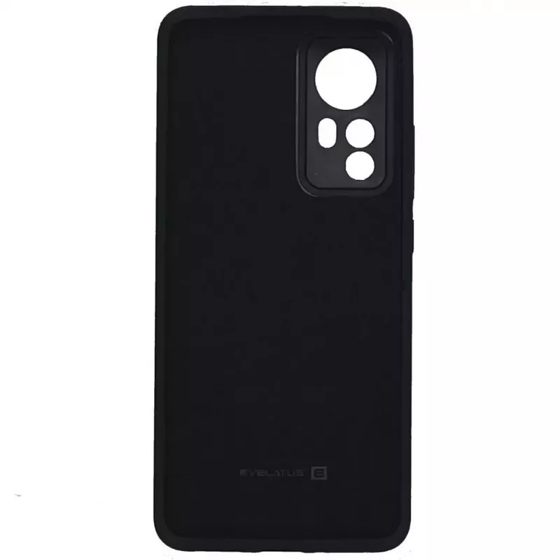 Evelatus Premium Soft Touch Silicone Case für Xiaomi 12 / 12X - Schwarz
