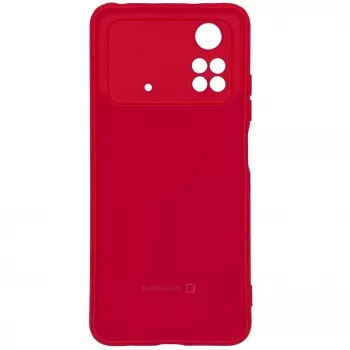 Evelatus Xiaomi Poco X4 Pro 5G Premium Soft Touch Silikonhülle Rot