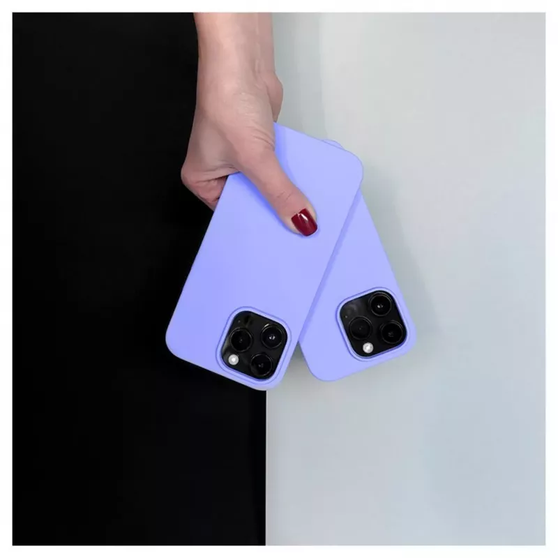 Evelatus Apple iPhone 14 Pro 6.1 Premium Soft Touch Silikonhülle Hellviolett