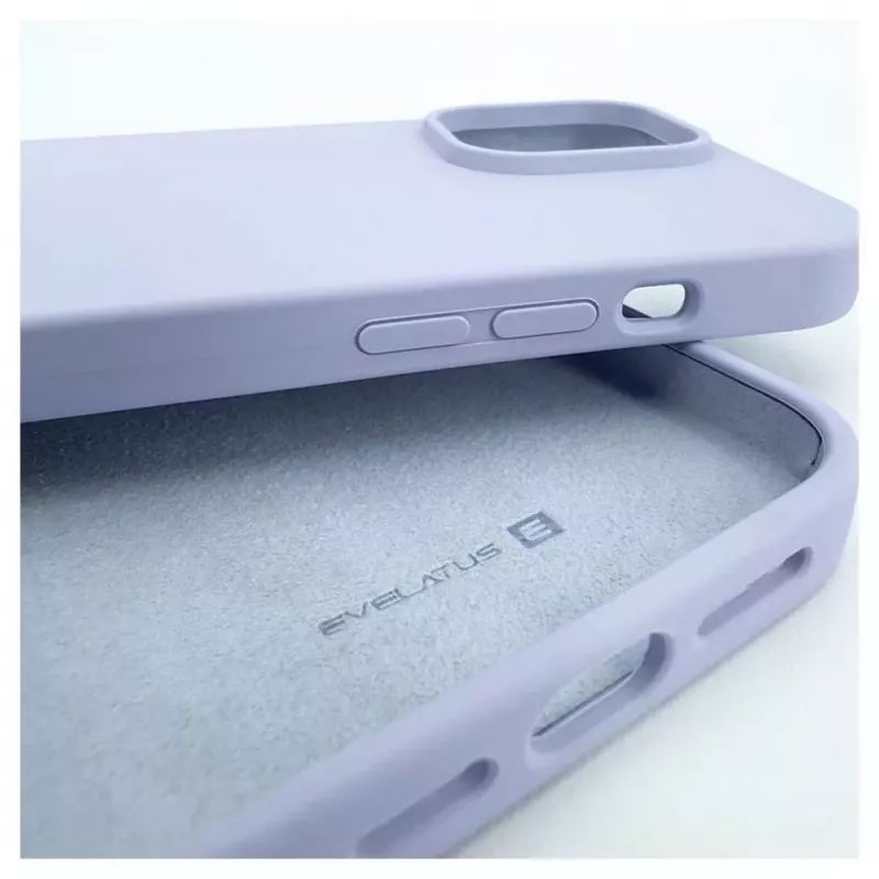 Evelatus Apple iPhone 14 Pro Max 6.7 Premium Soft Touch Silikonhülle Flieder