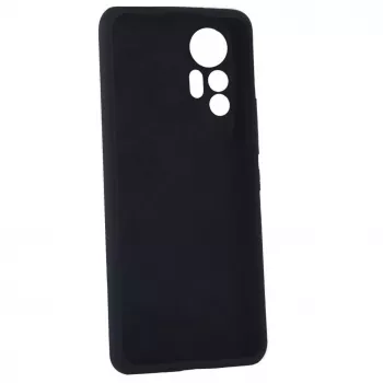 Evelatus Xiaomi 12 Lite Premium Soft Touch Silikonhülle Schwarz