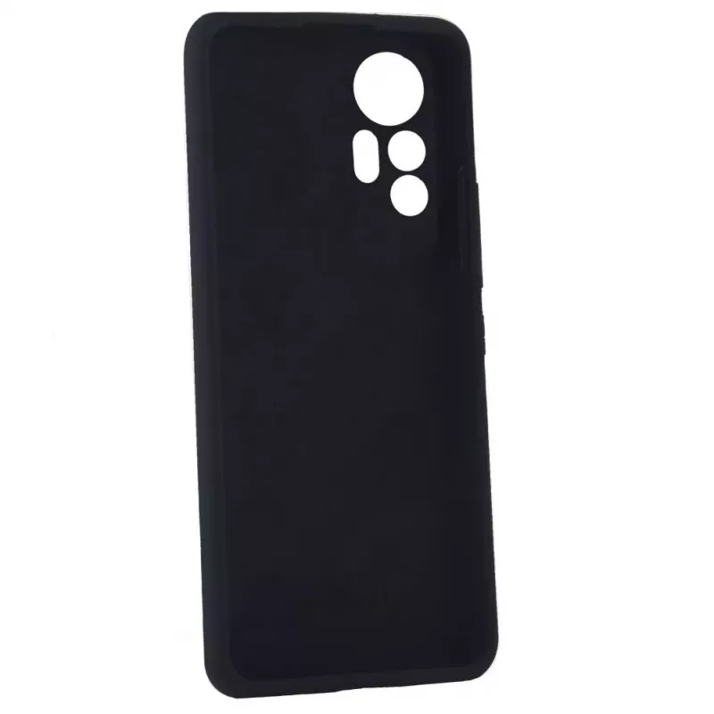 Evelatus Xiaomi 12 Lite Premium Soft Touch Silikonhülle Schwarz