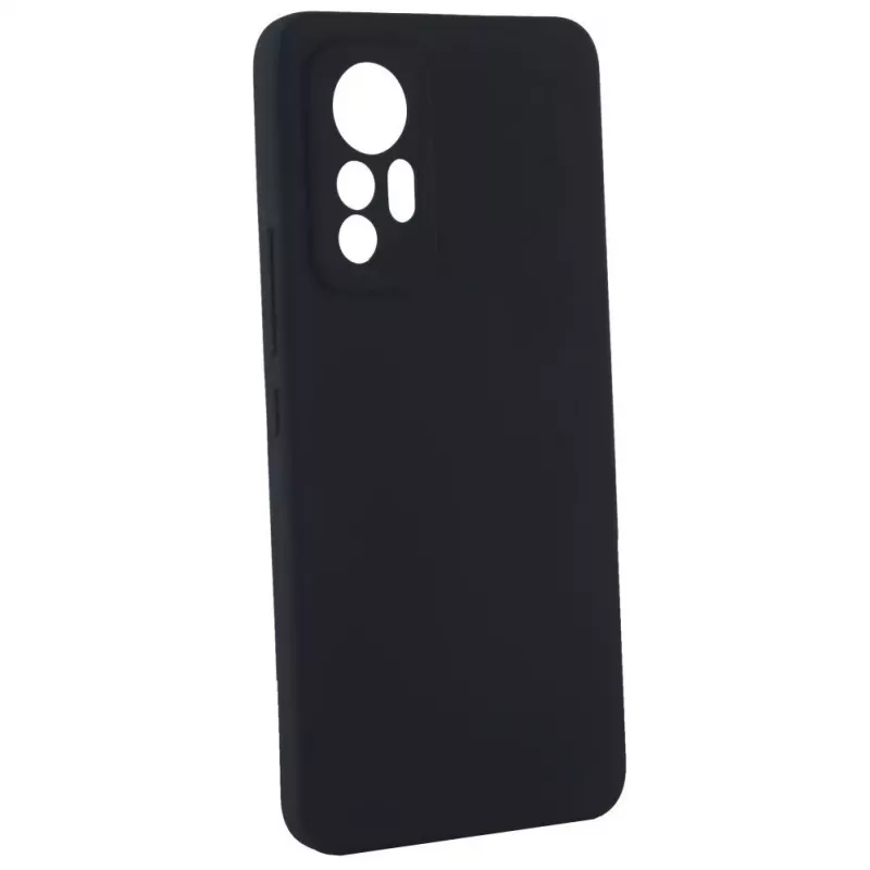 Evelatus Xiaomi 12 Lite Premium Soft Touch Silikonhülle Schwarz