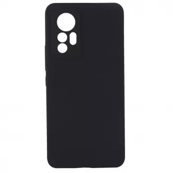 Evelatus Xiaomi 12 Lite Premium Soft Touch Silikonhülle Schwarz
