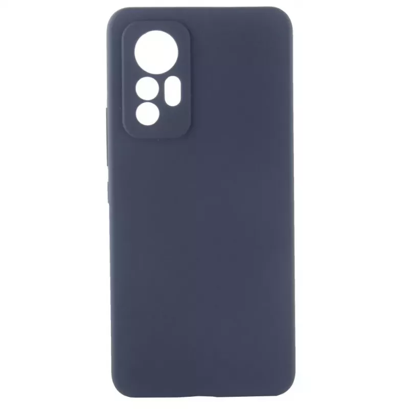 Evelatus Xiaomi 12 Lite Premium Soft Touch Silikonhülle Mitternachtsblau