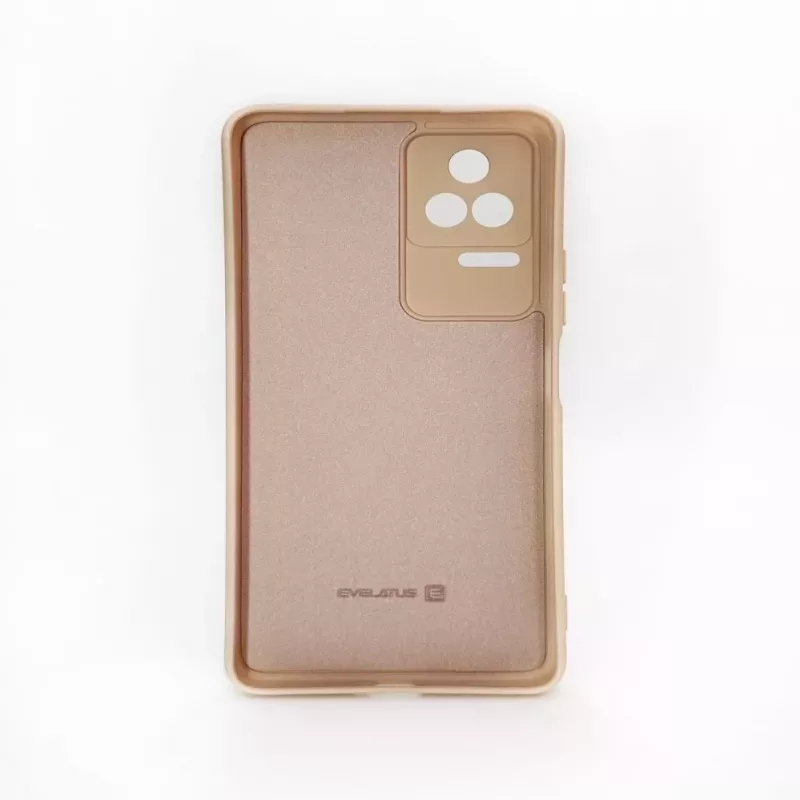 Evelatus Xiaomi POCO F4 Nano Silicone Case Soft Touch TPU Beige