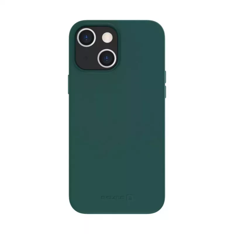 Evelatus Apple iPhone 14 Plus Echtes Leder Case mit MagSafe Dunkelgrün