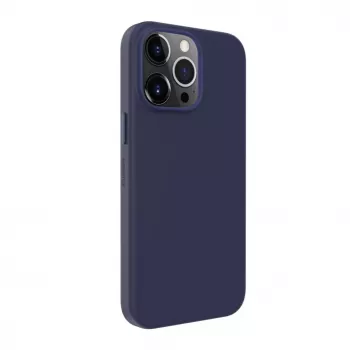 Evelatus Apple iPhone 14 Pro Max Genuine Leather Case mit MagSafe Blau