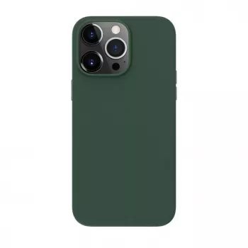 Evelatus Apple iPhone 14 Pro Max Genuine Leather Case mit MagSafe Dunkelgrün