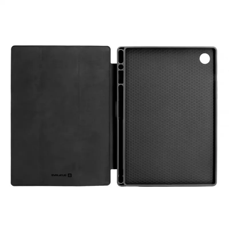 Evelatus Galaxy Tab A8 10.5 (2021) Smart Cover mit Mikrofaser-Innenfutter Schwarz