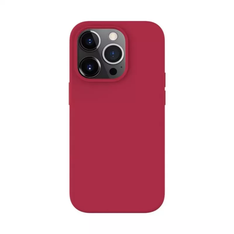 Evelatus Apple iPhone 14 Pro 6.1 Premium Soft Touch Silikonhülle Rot