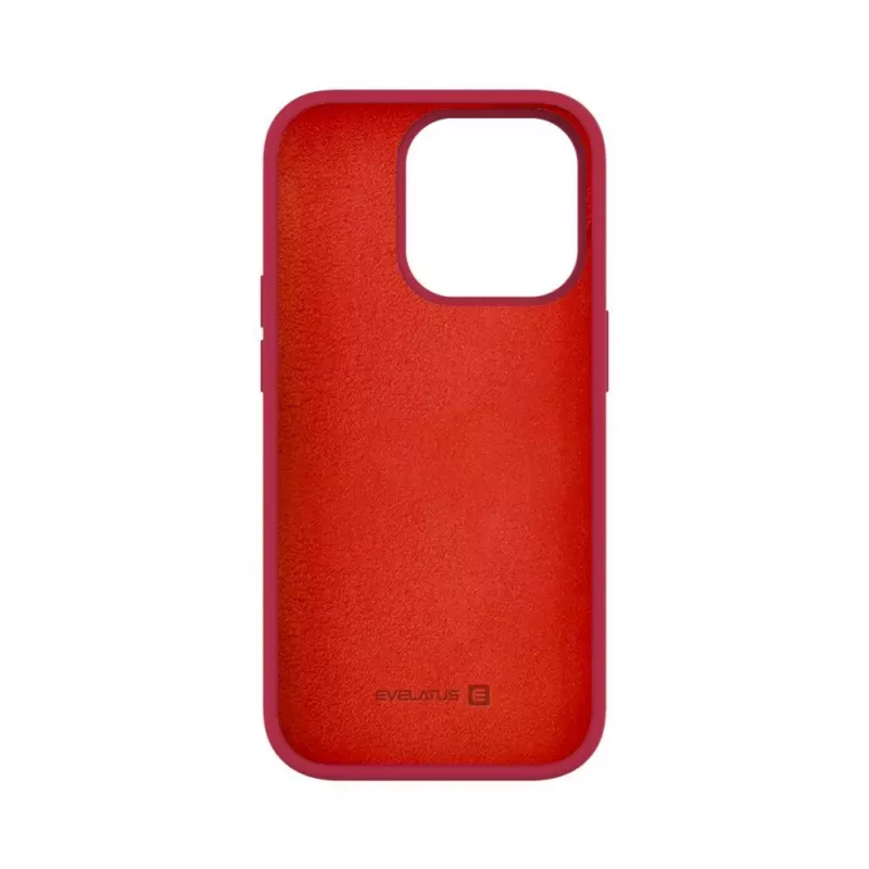 Evelatus Apple iPhone 14 Pro 6.1 Premium Soft Touch Silikonhülle Rot