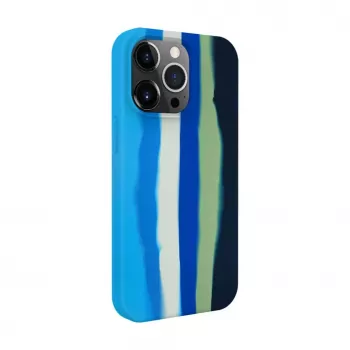Evelatus Apple iPhone 13 Pro Silikonhülle Mehrfarbig Blau