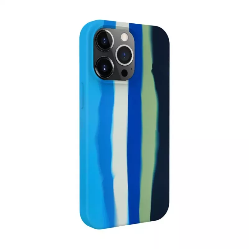 Evelatus Apple iPhone 13 Pro Silikonhülle Mehrfarbig Blau