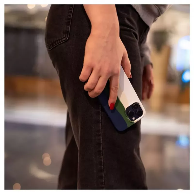 Evelatus Apple iPhone 14 Pro Silikonhülle Mehrfarbig Grün