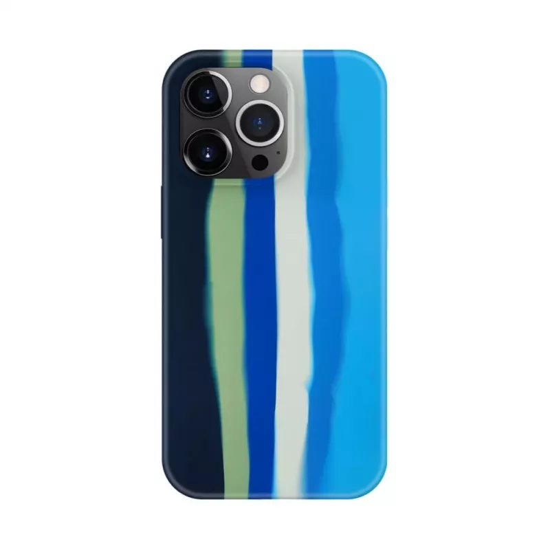 Evelatus Apple iPhone 14 Pro Max Silikonhülle Mehrfarbig Blau