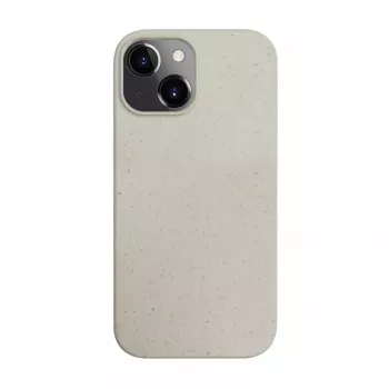 iLike Apple iPhone 13 Silikon-Kunststoffhülle Eco Print Design Weiß
