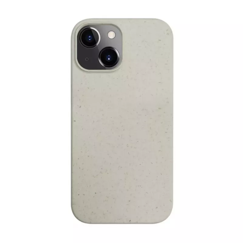 iLike Apple iPhone 13 Silikon-Kunststoffhülle Eco Print Design Weiß