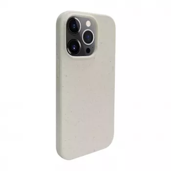 iLike Apple iPhone 13 Pro Silikon-Kunststoff-Hülle Eco Print Design Weiß