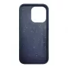 iLike Apple iPhone 13 Pro Max Silikon-Kunststoff-Hülle Eco Print Design Blau