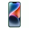 iLike Apple iPhone 14 Silikon-Kunststoff-Hülle Eco Print Design Blume Grün