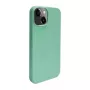 iLike Apple iPhone 14 Silikon-Kunststoff-Hülle Eco Print Design Blume Grün