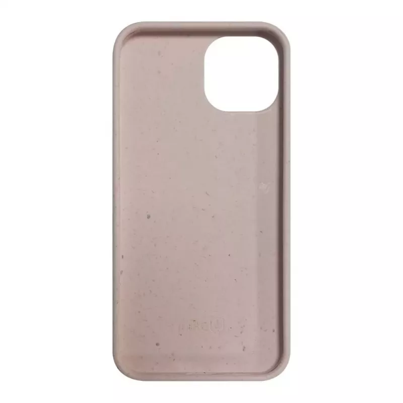 iLike Apple iPhone 14 Silikon-Kunststoffhülle Eco Print Design Beige