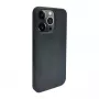 iLike Apple iPhone 14 Pro Max Silikon-Kunststoffhülle Eco Print Design Schwarz