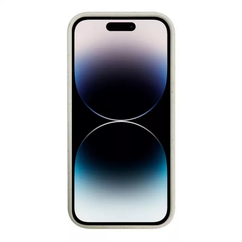 iLike Apple iPhone 14 Pro Max Silikon TPU Hülle Eco Print Design Weiß