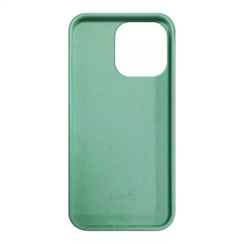 iLike Apple iPhone 14 Pro Max Silikon-Kunststoff-Hülle Eco Print Design Blume Grün