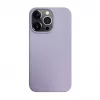 iLike Apple iPhone 14 Pro Max Silikon-Kunststoff-Hülle Eco Print Design Blume Lila