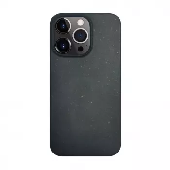 ILIKE Apple iPhone 14 Pro Silikon-Kunststoff-Hülle Eco Print Design Schwarz